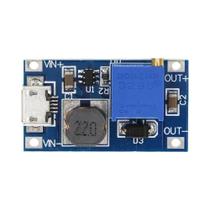 Módulo Ajustável DC-DC Boost MT3608 2A Com Porta USB Micro Tipo-C, Conversor De 2V-24V Para 5V 9V