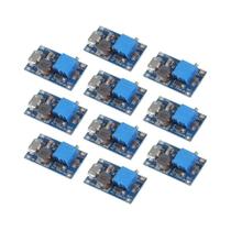 Módulo Ajustável De Elevação De Tensão 10pcs MT3608 Regulador De Tensão Plug Micro USB Tipo-C 2V-24V