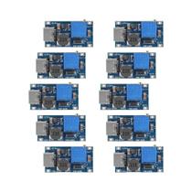 Módulo Ajustável De Elevação De Tensão 10pcs MT3608 Regulador De Tensão Plug Micro USB Tipo-C 2V-24V