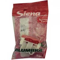 Modulo Alumbra Siena Branco (Tomada 10A Vermelho) 6080