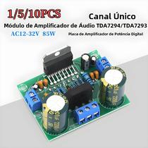 Módulo Amplificador De Áudio Monaural De Alta Potência 85W AC12-32V TDA7293/TDA7294 Placa De Canal Módulo Amplificador De Áudio Monaural De Alta Potência 85W AC12-32V TDA7293/TDA7294 Placa De Canal