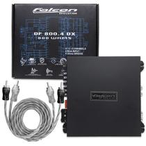 Modulo Amplificador Digital DF800.4DX 4 Canais 4 Ohms Falcon + Cabo RCA 5MM