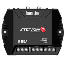 Módulo Amplificador Digital Stetsom Iron Line IR 400.4 400W Rms 4 Canais 2 Ohms