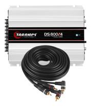 Módulo Amplificador Digital Taramps DS800x4 2 Ohms + 1 Cabo RCA 1,5mt Módulo Amplificador Digital Taramps DS800x4 2 Ohms + 1 Cabo RCA 1,5mt