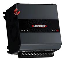 Módulo Amplificador Potência Digital 800W 4 Canais 4 Preto Módulo Amplificador Potência Digital 800W 4 Canais 4 Preto
