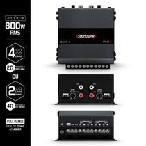 Módulo Amplificador SounDigital 800.4 EVO6 4 Canais 4 Ohms por canal 2 Ohms Bridge 4 Ohms 800W RMS potência som automotivo Classe D Evo 6 Módulo Amplificador SounDigital 800.4 EVO6 4 Canais 4 Ohms por canal 2 Ohms Bridge 4 Ohms 800W RMS potência som automotivo Classe D Evo 6