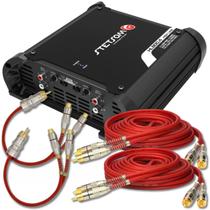 Módulo Amplificador Stetsom Hl800.4 2 Cabos Rca 2cabos Y