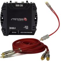 Módulo Amplificador Stetsom Ir400.4 + Cabos Rca E Y 400 Pro Módulo Amplificador Stetsom Ir400.4 + Cabos Rca E Y 400 Pro