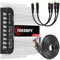 Modulo Amplificador Taramps Ts400x4 400 Watts Rms + 1 Rca 5 Metros + 2 Cabos Y