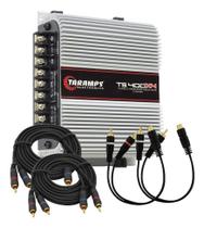 Modulo Amplificador Taramps Ts400x4 TS 400 2 Cabo Rca 5m 2 Cabo Y