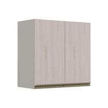 Módulo Armário Aéreo 68x70 2 Portas 100% MDF Cozinha Modulada Gold Robel Fendi/Aspen