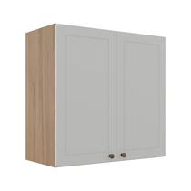 Módulo Armário Aéreo 68x70 2 Portas 100% MDF Cozinha Modulada Provence Robel Hanover/Fendi - Robel Móveis