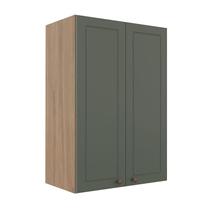 Módulo Armário Aéreo 88x60 2 Portas 100% MDF Cozinha Modulada Provence Robel Hanover/Salvia