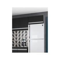 Módulo Armário Aéreo Geladeira Andreia 01 Porta 60cm Ajl Móveis Preto
