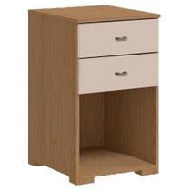 Modulo Avulso 2 Gavetas Setiba Plus Rimo Carvalho/Off White