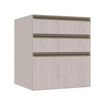 Módulo Balcão 60cm 3 Gavetas 100% MDF Cozinha Modulada Gold Robel Fendi/Aspen