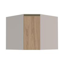 Módulo Balcao De Canto Obliquo 100% MDF Cozinha Modulada Gold Robel Fendi/Hanover