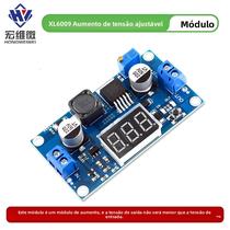 Módulo Boost XL6009 Atualizado 5-32V para 5-40V 4A com Voltímetro Digital e Função de Calibração