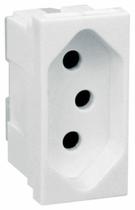 Modulo branco 4x2 tomada 2p t brasil 10a plus - pial