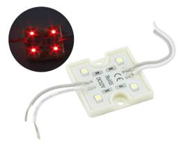 Módulo C/4 Leds Alto Brilho 12V Ip65 3528 36365 - Vermelho