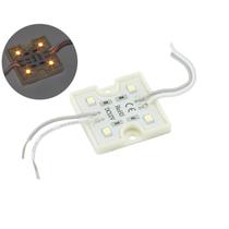 Módulo c/4 Leds Alto Brilho 12v Ip65 3528 36x36x5 - Amarelo