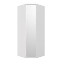 Módulo Canto 1 Porta com Espelho 100% MDF Decor Branco