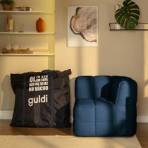 Módulo Canto Sofá Guldi Popup Linho Azul