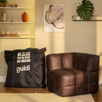 Módulo Canto Sofá Guldi Popup material sintético Café Módulo Canto Sofá Guldi Popup material sintético Café