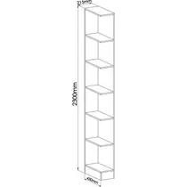 Módulo Cantoneira 6 Prateleiras Requinte+ 100% MDF