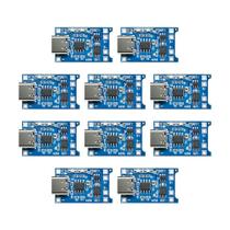 Módulo carregador de bateria diymore TP4056 Tipo C USB 5V 1A x10