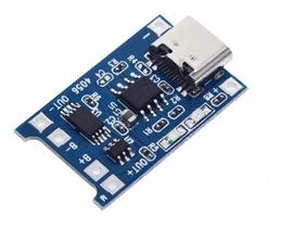 Módulo Carregador de Bateria Lítio TP4056 1A 5V USB Tipo C