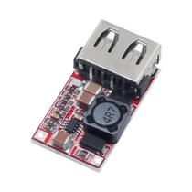 Módulo Carregador USB 12V 24V Para 5V 3A, Conversor DC Buck Step down Para Carro