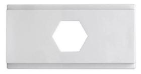 Módulo Cego Com Furo Brava Duale Up Iriel Soprano Branco - Kit 2 Peças