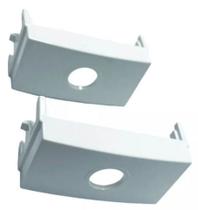 Módulo Cego Com Furo Sleek Margirius Branco 02 Peças
