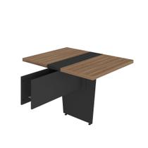 Modulo Central Mesa de Reunião Artany Y37 Cor Nogal com Preto