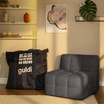 Módulo Central Sofá Guldi Popup Linho Grafite