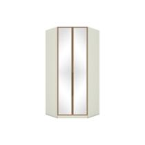 Módulo Closet de Canto Oblíquo MC06 Seletto c/ 2 Portas e 3 Gavetas c/ Espelho Areia/Jequitibá - Henn Módulo Closet de Canto Oblíquo MC06 Seletto c/ 2 Portas e 3 Gavetas c/ Espelho Areia/Jequitibá - Henn