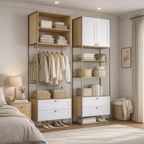 Módulo Closet Industrial Mdf com Metalon e Frentes Provençal Infinity Módulo Closet Industrial Mdf com Metalon e Frentes Provençal Infinity