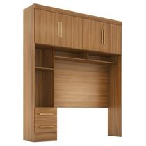 Módulo Closet Smart Aéreo com Criado 2 Gavetas com Maleiro