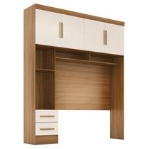 Módulo Closet Smart Aéreo com Criado 2 Gavetas com Maleiro