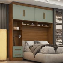 Módulo Closet Smart Aéreo com Criado 2 Gavetas com Maleiro Expresso Movéis