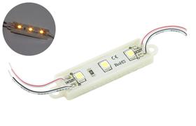 Módulo Com 3 Leds Alto Brilho 12v Ip65 3528 39x12x4 Amarelo