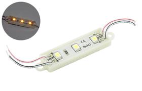 Módulo Com 3 Leds Alto Brilho 12V Ip65 3528 39X12X4 Amarelo