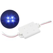 Módulo Com 4 Leds Alto Brilho 12v Ip65 5050 55x33 Azul