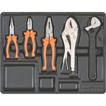 Módulo com Alicates 5 Peças Tramontina PRO Orgnizador Ferramentas para Gavetas e Armários