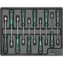 Módulo Com Chaves Canhão 10 Peças Tramontina Pro Orgnizador Ferramentas Para Gavetas E Armários Tramontina