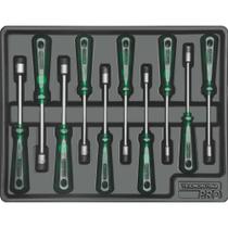 Módulo com Chaves Canhão 10 Peças Tramontina PRO Orgnizador Ferramentas para Gavetas e Armários