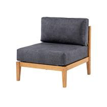 Módulo Com Encosto Cannes Cor Preto Base Mel - 72387