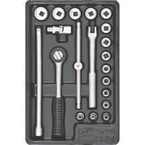 Módulo com Soquetes 3/8" 20 Peças Tramontina PRO
