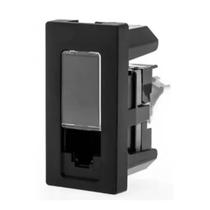Modulo Conector Tomada Legrand Pial Plus+ Dados Lcs2 Rj45 Cat5e Preto 615045pt